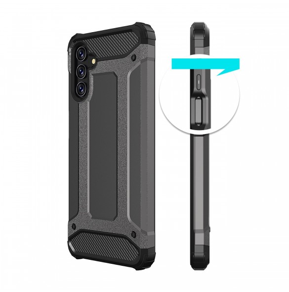 Hybrid Armor Case Tough Rugged Cover för Samsung Galaxy A13 5G svart