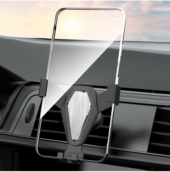 Gravity smartphone bilhållare, svart ventilationsgaller (YC07)