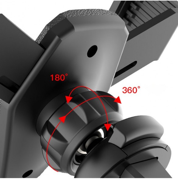 Gravity smartphone bilhållare, svart ventilationsgaller (YC07)