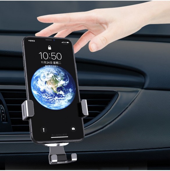 Gravity smartphone bilhållare, luftventil blå (YC08)