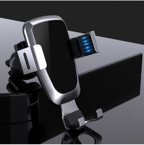 Gravity smartphone bilhållare, svart ventilationsgaller (YC08)