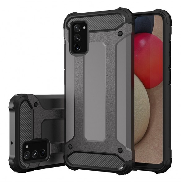Hybrid Armor Case Tough Rugged Cover för Samsung Galaxy A03s svart