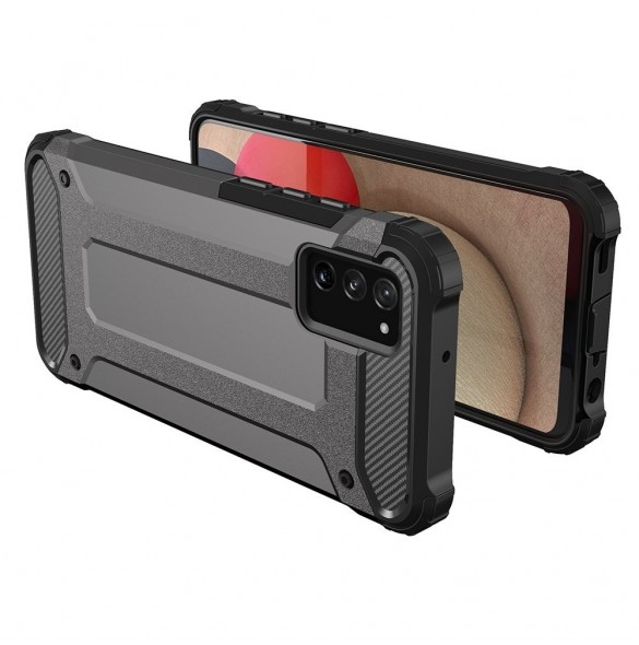 Hybrid Armor Case Tough Rugged Cover för Samsung Galaxy A03s svart