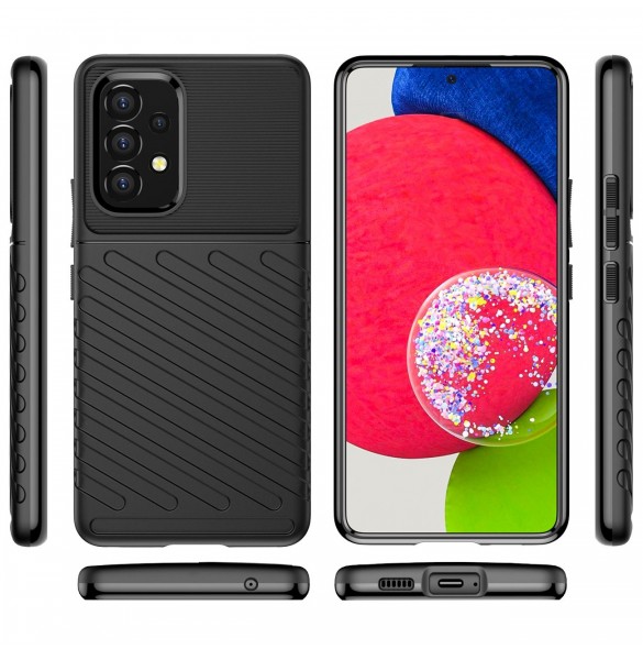 Thunder Case flexibelt pansarskal till Samsung Galaxy A53 5G svart