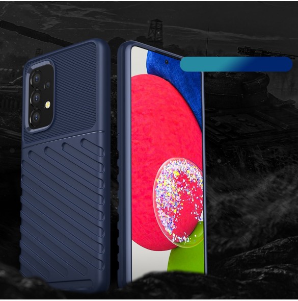 Thunder Case flexibelt pansarskal för Samsung Galaxy A53 5G blå