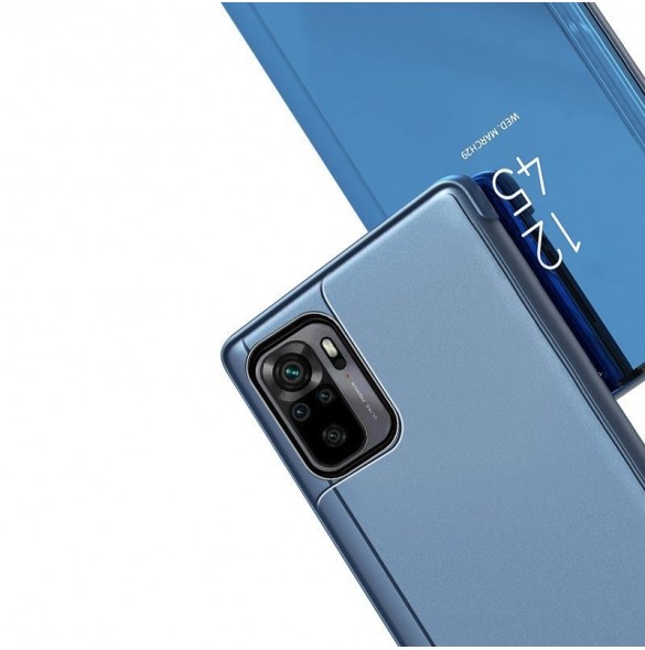 Clear View-fodral blå Poco M4 Pro 5G flip-fodral