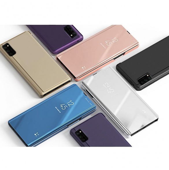 Clear View Case flip-fodral för Samsung Galaxy A03s (166.5) blå