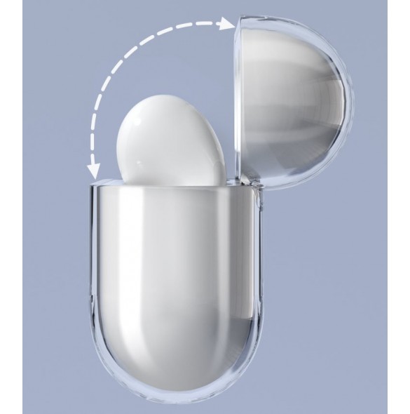 Fodral för AirPods 2 / AirPods 1 hårt hårt hörlursfodral Transparent (fodral A)