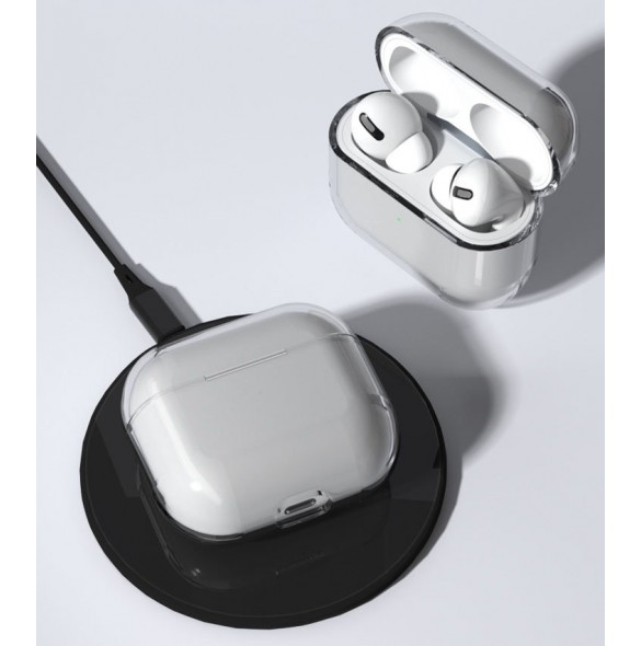 Fodral för AirPods 2 / AirPods 1 hårt hårt hörlursfodral Transparent (fodral A)