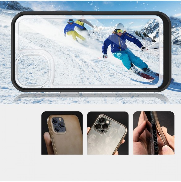 Klart 3-i-1 fodral för iPhone 13 mini gel skal med ram svart
