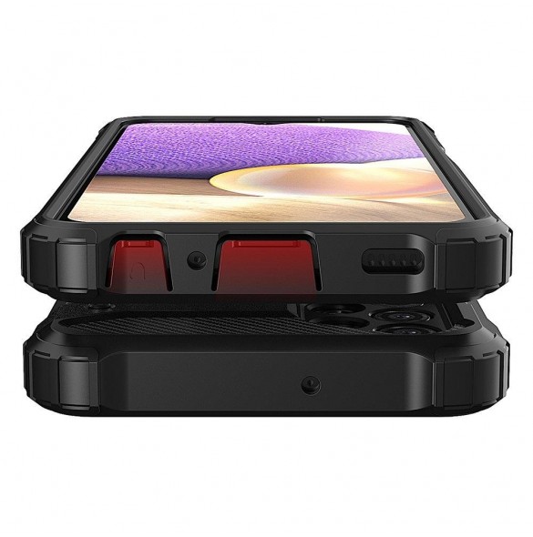 Hybrid Armor Case Tough Rugged Cover för Samsung Galaxy A23 blå