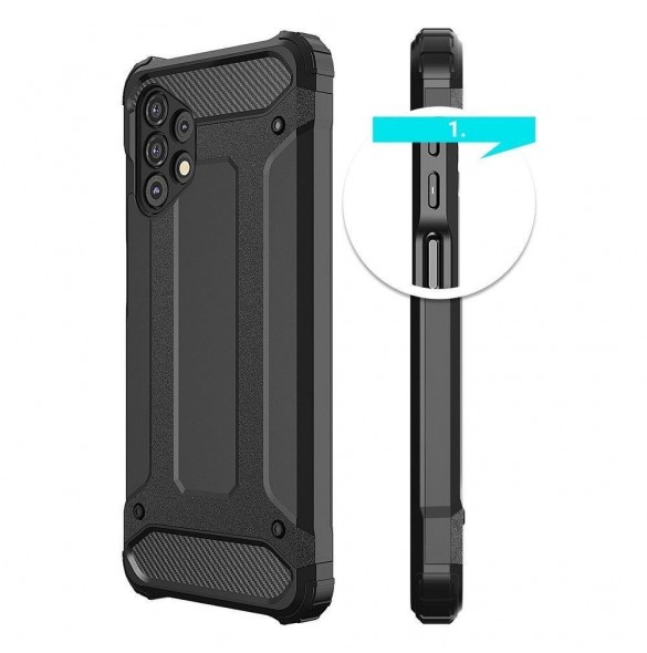 Hybrid Armor Case Tough Rugged Cover för Samsung Galaxy A33 5G blå
