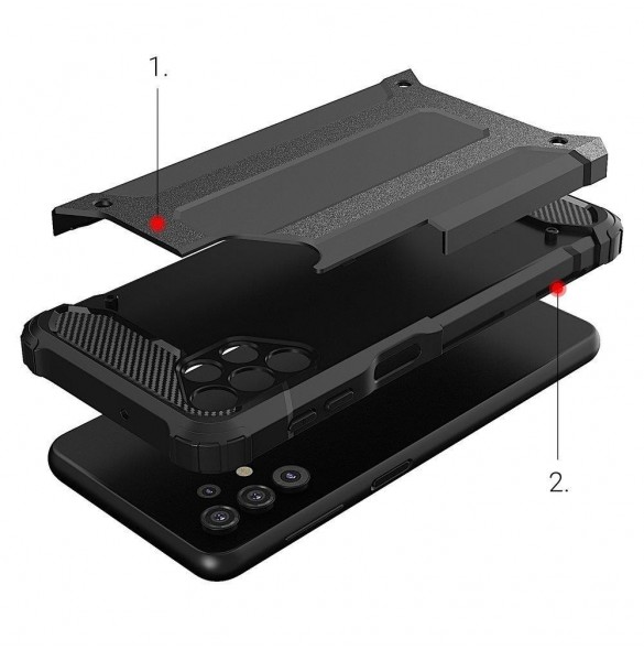 Hybrid Armor Case Tough Rugged Cover för Samsung Galaxy A33 5G blå