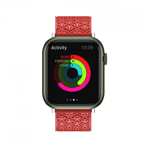 Klockarmband Y-armband för Apple Watch 7 / SE (41/40 / 38mm) klockband rött