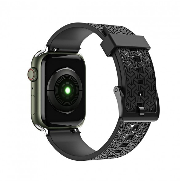 Klockarmband Y-armband för Apple Watch 7 / SE (41/40 / 38mm) klockband svart