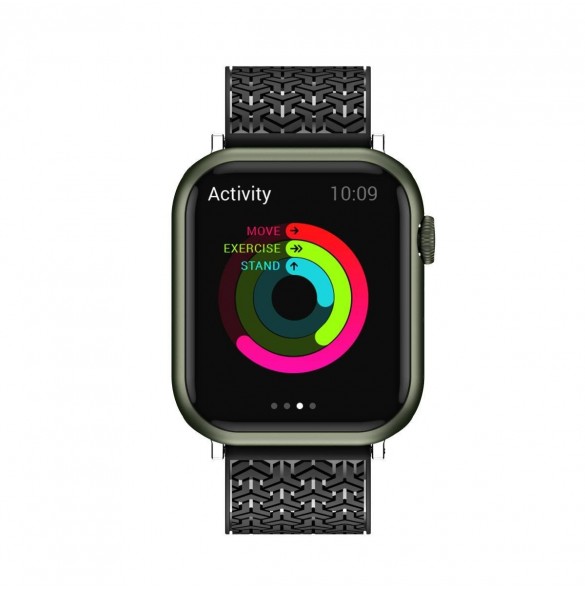 Klockarmband Y-armband för Apple Watch 7 / SE (41/40 / 38mm) klockband svart