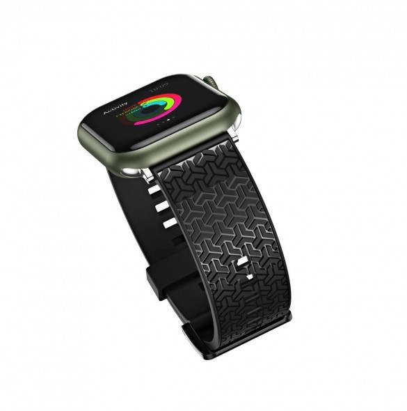 Klockarmband Y-armband för Apple Watch 7 / SE (41/40 / 38mm) klockband svart