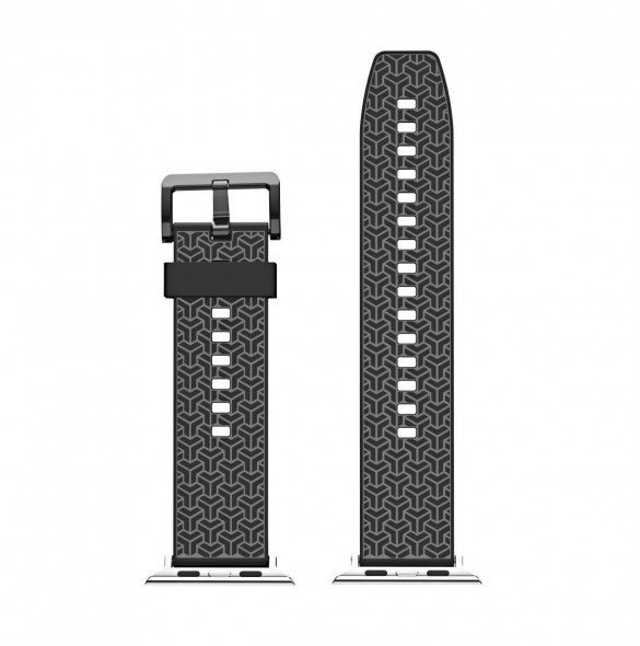 Klockarmband Y-armband för Apple Watch 7 / SE (41/40 / 38mm) klockband svart