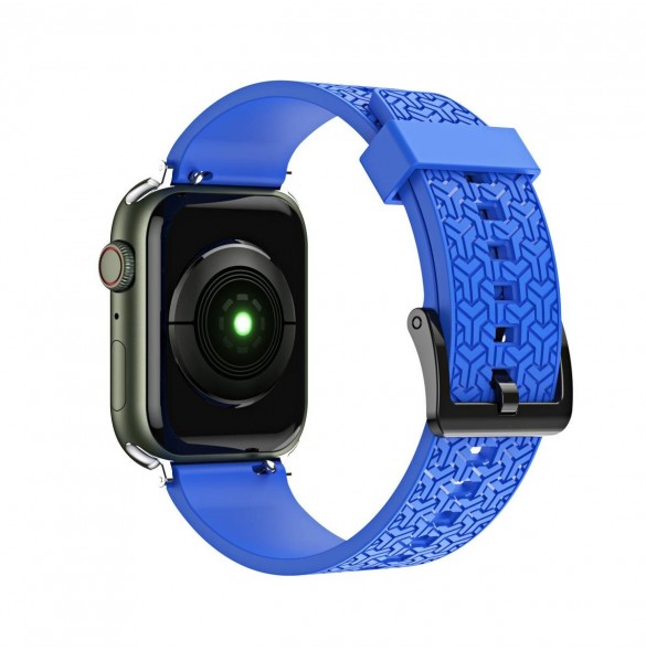 Klockarmband Y-rem för Apple Watch 7 / SE (45/44 / 42mm) klockband blå