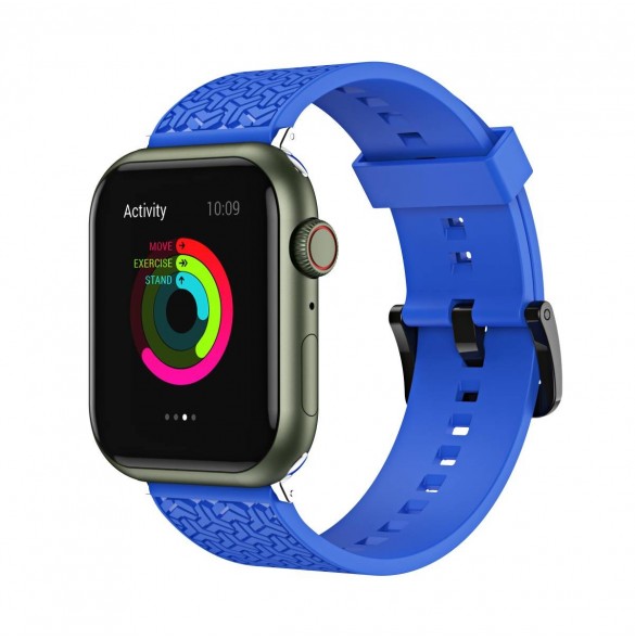 Klockarmband Y-rem för Apple Watch 7 / SE (45/44 / 42mm) klockband blå