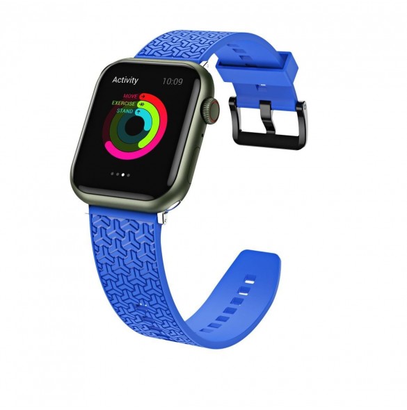 Klockarmband Y-rem för Apple Watch 7 / SE (45/44 / 42mm) klockband blå