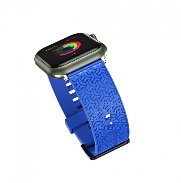 Klockarmband Y-rem för Apple Watch 7 / SE (45/44 / 42mm) klockband blå