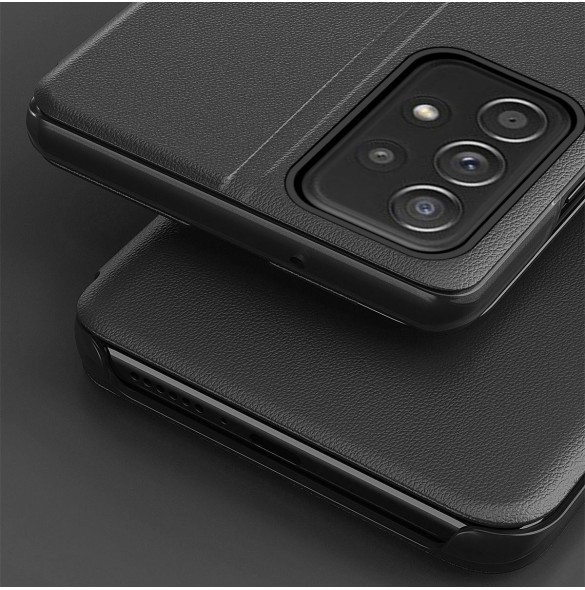 Eco Leather View Case elegant fodral med flip-fodral och stativfunktion för Samsung Galaxy A53 5G svart