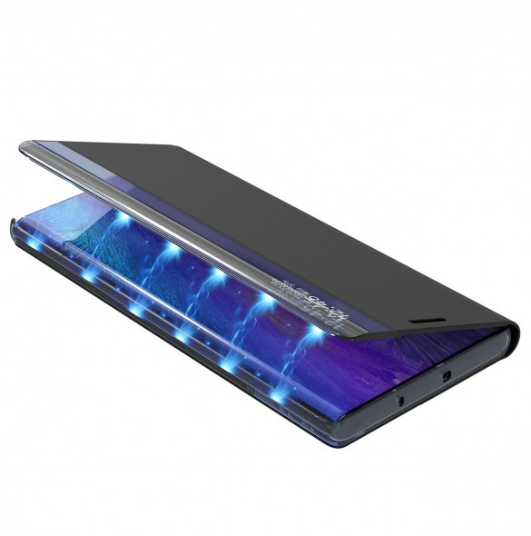 Nytt Sleep Case-fodral med stativfunktion för Samsung Galaxy S22 Ultra svart