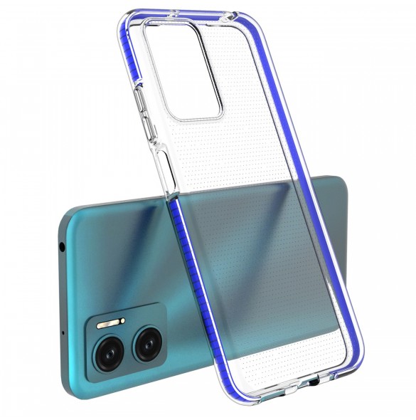 Spring Case cover gel TPU cover med färgad ram för Xiaomi Redmi 10 svart