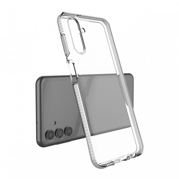 Spring Case Cover Gel Cover med färgram för Samsung Galaxy A13 5G Mörkblå