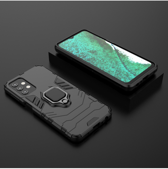 Ring Armour tuff hybridfodral skal + magnetisk hållare för Samsung Galaxy A33 5G svart