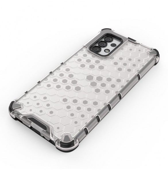 Honeycomb fodral pansarfodral med en gelram för Samsung Galaxy A13 5G transparent