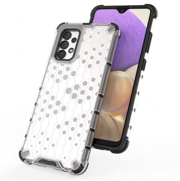 Honeycomb fodral pansarfodral med en gelram för Samsung Galaxy A13 5G transparent