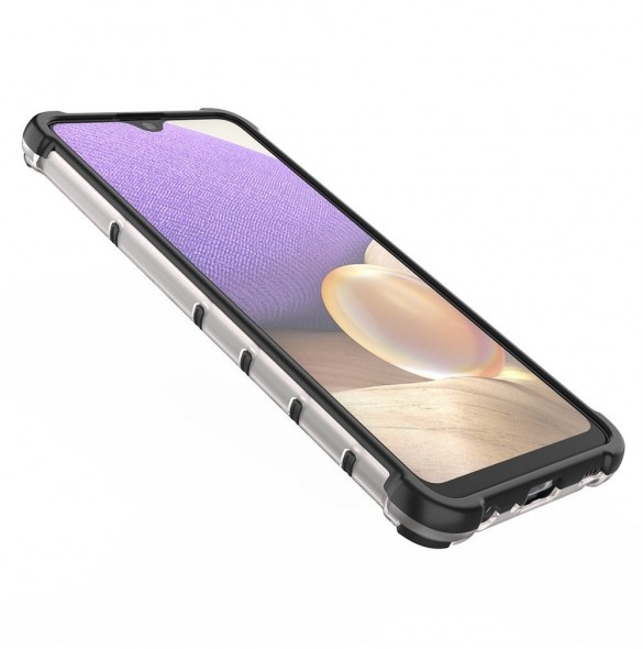 Honeycomb fodral pansarfodral med en gelram för Samsung Galaxy A13 5G transparent