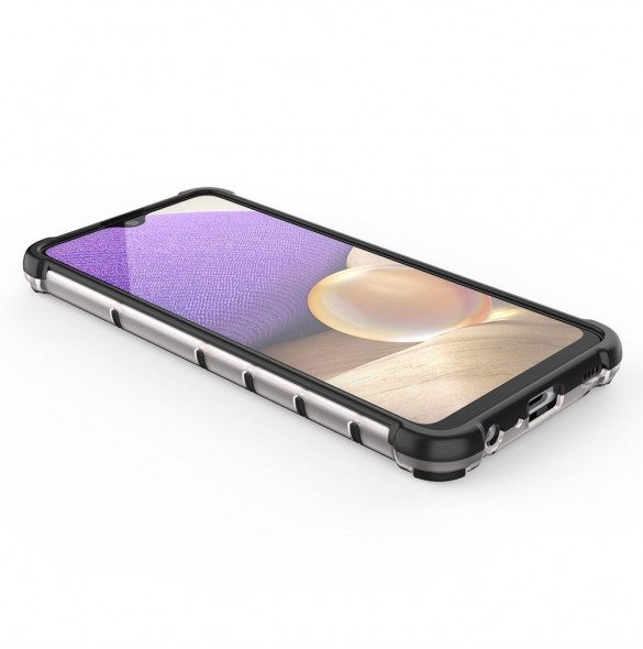Honeycomb fodral pansarfodral med en gelram för Samsung Galaxy A13 5G transparent
