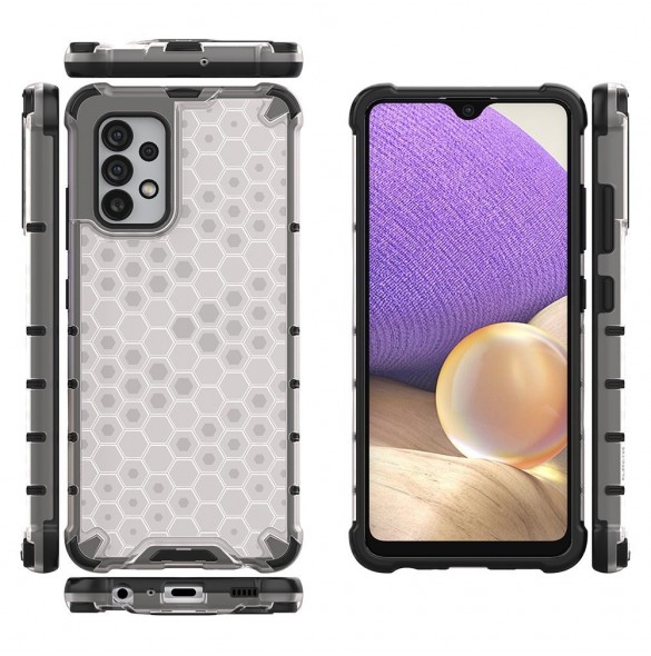 Honeycomb fodral pansarfodral med en gelram för Samsung Galaxy A13 5G transparent