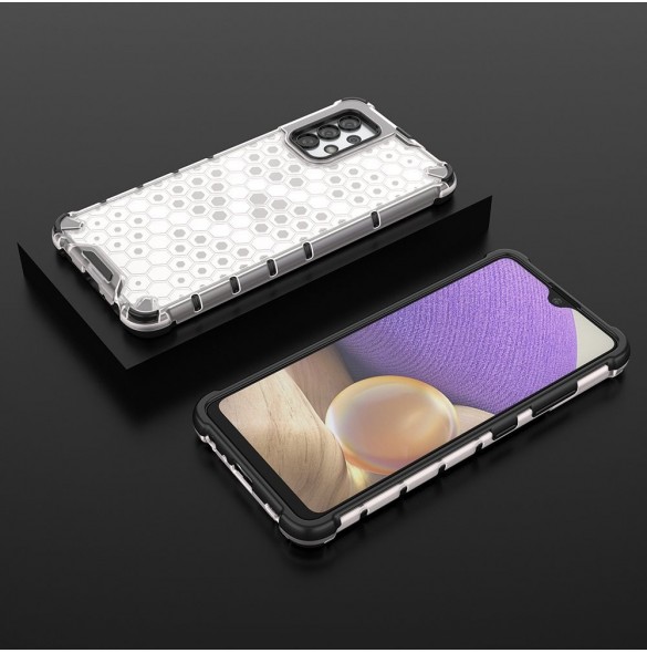 Honeycomb fodral pansarfodral med en gelram för Samsung Galaxy A13 5G transparent