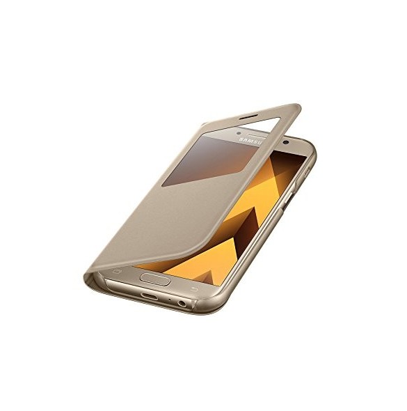 Samsung EF-CA520PFE S-View Case Vikbart Fodral Till Samsung A5 2017 - Guld