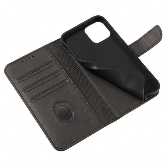 Magnetfodral Elegant Fodral Fodral Flip Cover Motorola Moto G200 5G / Edge S30 Svart