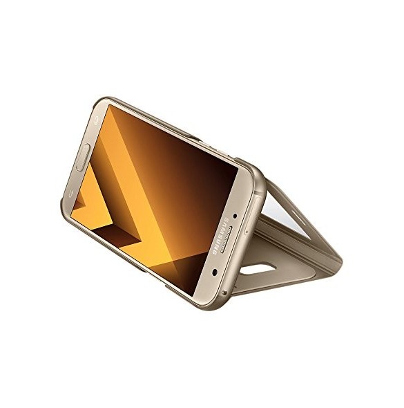 Samsung EF-CA520PFE S-View Case Vikbart Fodral Till Samsung A5 2017 - Guld