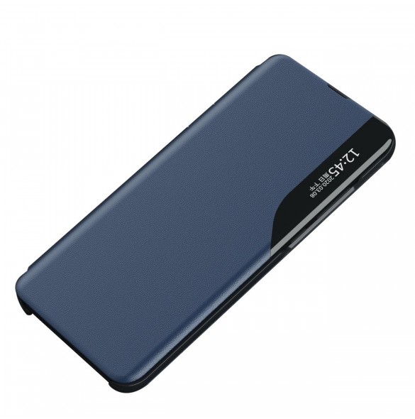 Eco Leather View Case elegant fodral med flip-fodral och stativfunktion för Samsung Galaxy A33 5G blå