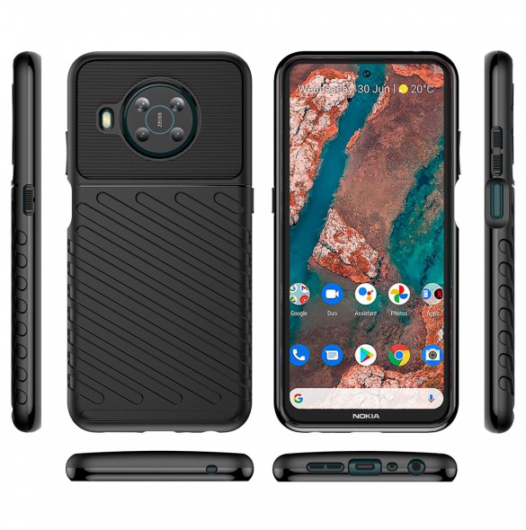 Thunder Case flexibelt pansarskal till Nokia X100 svart