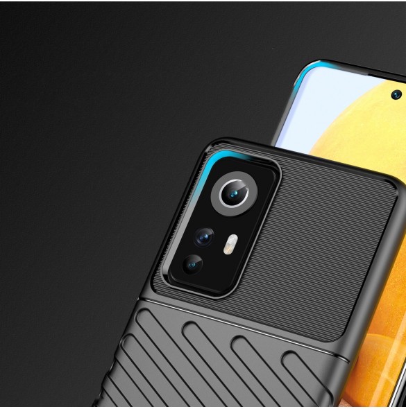 Thunder Case flexibelt pansarskydd för Xiaomi 12 / 12X svart