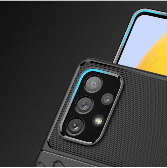 Thunder Case flexibelt pansarskal till Samsung Galaxy A73 svart