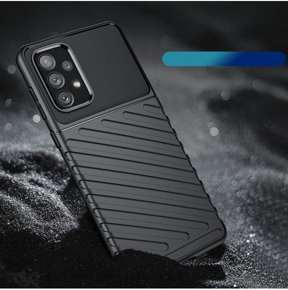 Thunder Case flexibelt pansarskal till Samsung Galaxy A73 svart