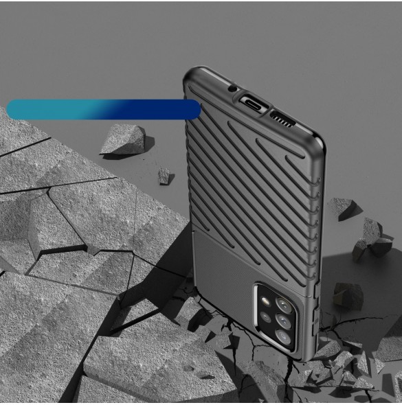 Thunder Case flexibelt pansarskal till Samsung Galaxy A73 svart
