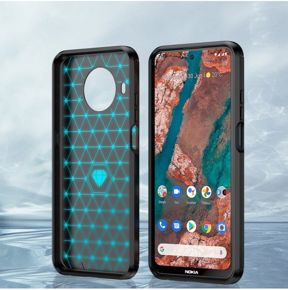 Carbon Case Flexibelt skal till Nokia X100 svart