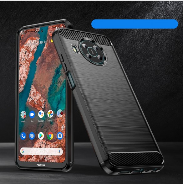 Carbon Case Flexibelt skal till Nokia X100 svart