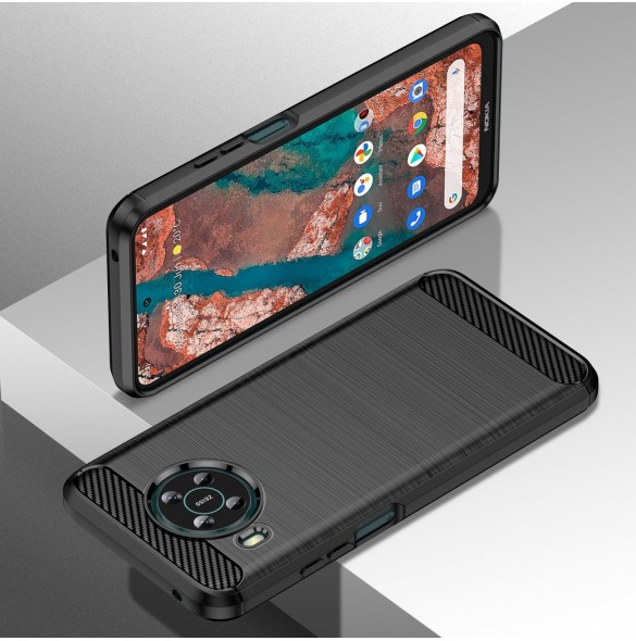 Carbon Case Flexibelt skal till Nokia X100 svart