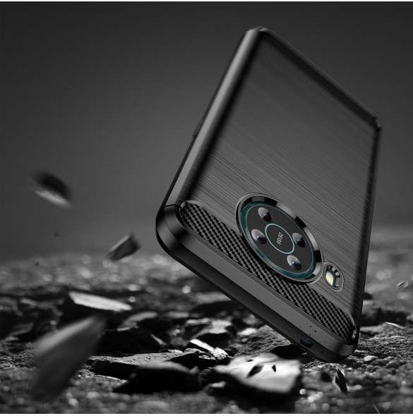 Carbon Case Flexibelt skal till Nokia X100 svart